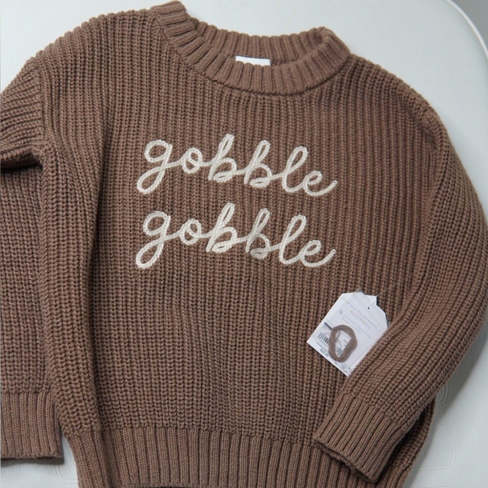 Chic Brown Gobble Gobble Sweater
